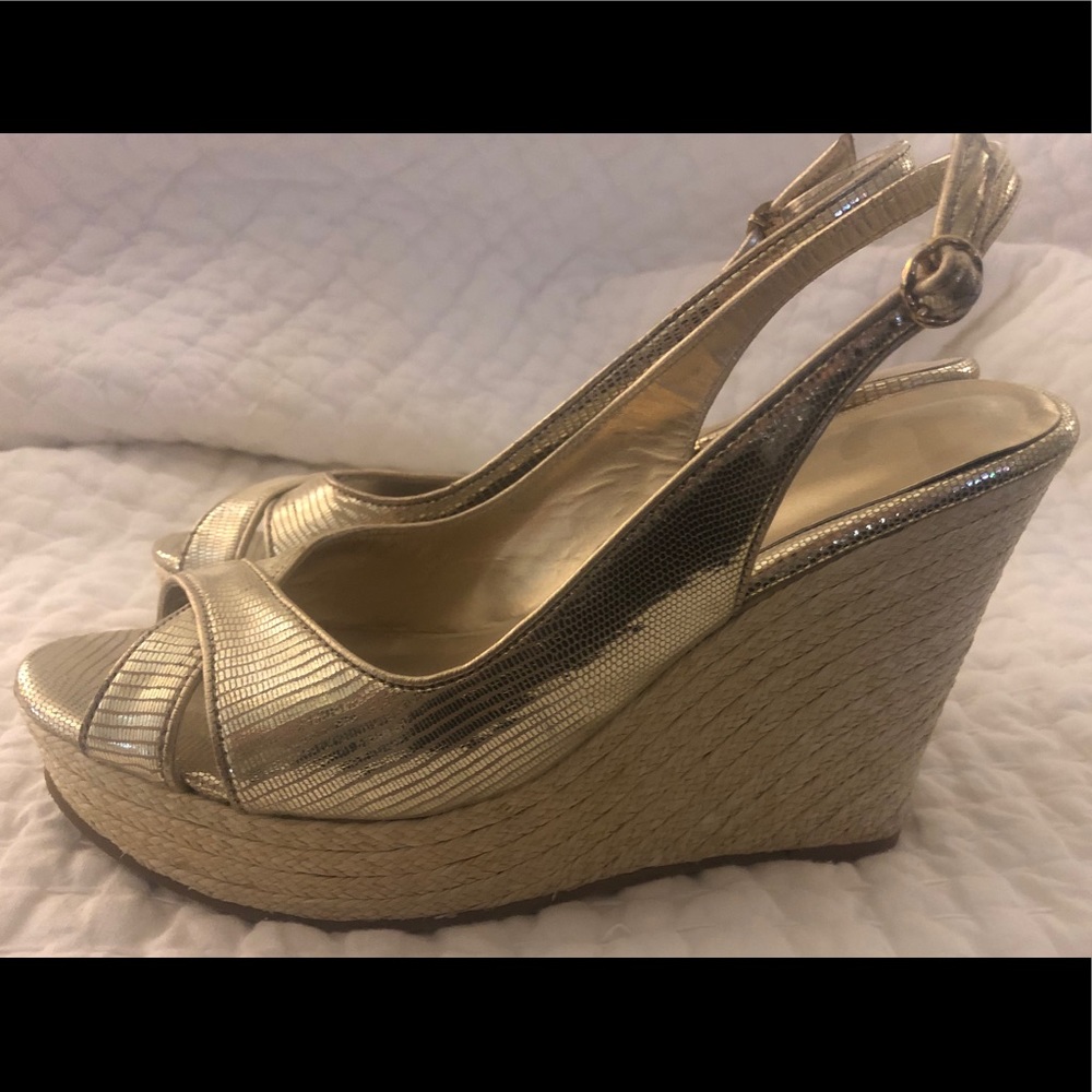 Lilly Pulitzer Gold Wedge